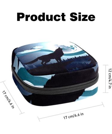 Women's Portable Period Kit - Wolf Howls on Moon Storage Bag | Stillpad Holder - Buy Online on GoSupps.com