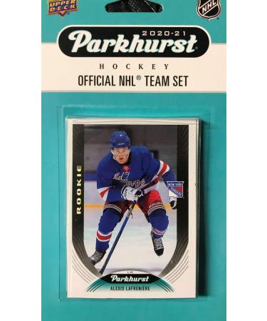 New York Rangers 2020 2021 Upper Deck Factory Sealed 10 Card Team Set Featuring Alexis Lafreniere Rookie Card #287, the #1 Overall Draft Pick