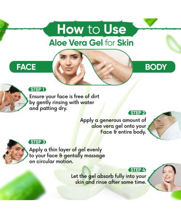 Aloe Vera Gel Raw - 100% Pure Natural Skin & Hair Treatment | Moisturizer for Face Acne Scars & Dark Circles (250g) - International Shipping Available - Buy Online on GoSupps.com