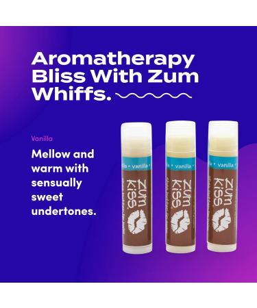 Zum Vanilla Kiss Stick (Pack of 3) - Organic Lip Balm with Sunflower Seed Oil, Shea Butter, and Vitamin E 0.15 oz - Buy Online on GoSupps.com