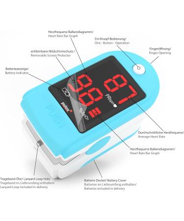 Buy Pulox PO-100 Pulse Oximeter with LED Display - Hard Case Batteries Nylon Bag & Strap - International Shipping Available - Buy Online on GoSupps.com