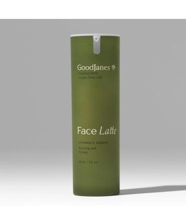 GoodJanes Face Latte Vitamin C Serum Regenerating & Hydrating Formula with Apple Stem Cells Jojoba & Squalane for Radiant Renewed Skin 1 oz - Buy Online on GoSupps.com