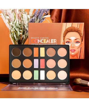 Makeup Artist Palette Concealer Foundation Palette 18 Colors Waterproof Facial Foundation Cream Long Lasting Beauty Contour Palette for Dating Voy - Buy Online on GoSupps.com