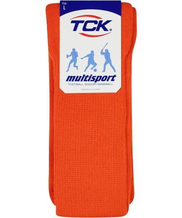 TCK TS All Sport Large Orange Tube Sock | Polyester Baseball Football Soccer Volleyball - Buy Online on GoSupps.com