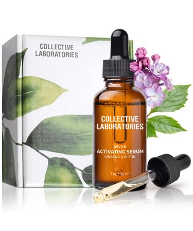 Collective Laboratories Activating Serum  Hair Growth Oil for Thinning Hair and Hair Loss  Treats the Scalp with Amino Acids  Minerals & Powerful Botanicals that Generate Hair Growth 1 Month