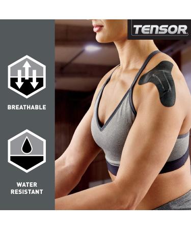 Tensor Kinesiology Shoulder Support Pre-Cut Adhesive Athletic Support Brace Alternative 3 Pack - Buy Online on GoSupps.com