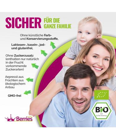 Buy Organic Bio Aronia Juice 6 Pack (6x250ml) - 100% Cold-Pressed No Additives Vegan - Berrieska  - Buy Online on GoSupps.com
