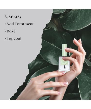 NATURABLOOM 3-In-1 Nail Strengthener & Growth Polish - Professional Vegan Top Coat - Buy Online on GoSupps.com
