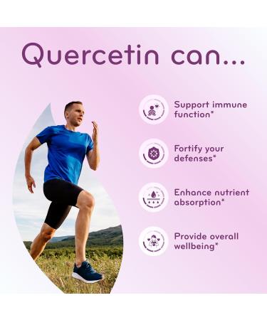 Advanced Zinc Quercetin with Bromelain Formula - Triple Immune Support Quercetin Complex for Daily and Seasonal Immune System Wellness Support - Made in a cGMP American Facility (120 Servings) 240 Count (Pack of 1) - Buy Online on GoSupps.com