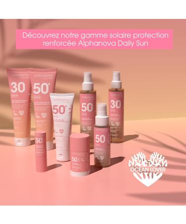  Alphanova ALPHANOVA DAILY SUN - SPF50 Shimmering Pink Sun Oil - SUN GLOW - natural - eco-friendly - 125ml - Buy Online on GoSupps.com