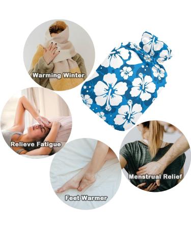 Buy Naanle Blue Hawaii Flowers Hot Water Bottle - 2L for Pain Relief & Heat Therapy | Large Transparent Design - Buy Online on GoSupps.com