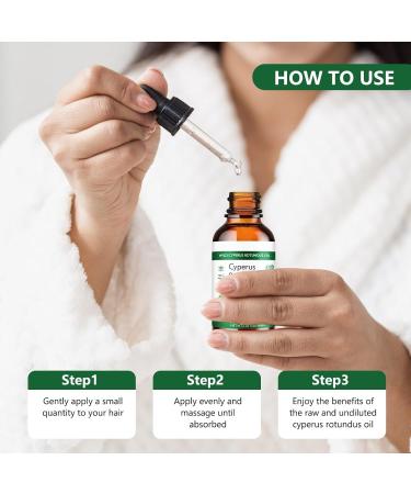 3 x Cyperus Rotundus Oil 100% Natural Cyprus Oil for Hair Removal Reducing Body Hair Growth Smooth Skin Moisturizing & Soothing Ideal for Men & Women 60 ml - Buy Online on GoSupps.com