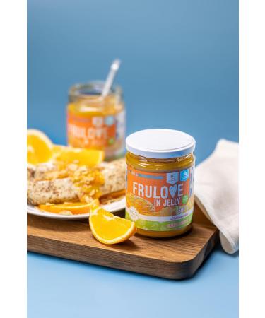 ALLNUTRITION Sugar Free Jam - Frulove In Jelly Apricot & Orange - Seriously Low Carb Fruits in Jelly - 80% Fruit Jelly Low Calorie Spread - Sugar Free Marmalade - Vegan Friendly - 500g Orange & Apricot - Buy Online on GoSupps.com
