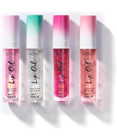 Technic Mint Flavoured Lip Oil | Non Sticky Hydrating High-Shine Gloss | Wear Alone or Over Lipstick - Buy Online on GoSupps.com