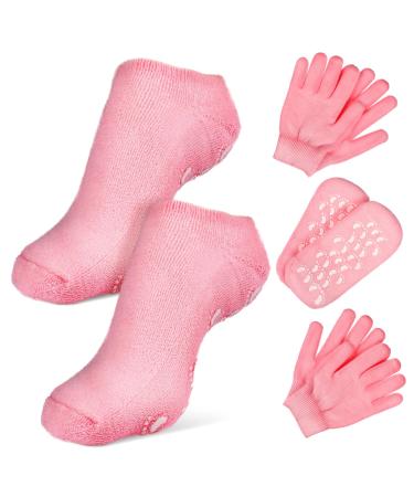 FRCOLOR Socks Sets Spa Moisturizing Socks Paraffin Wax Mittens moisturizing Gloves Overnight spa moisturizing Gloves moisturizing Foot Socks spa Hand Mitts Cotton Dry Skin Gloves