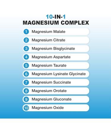 Puregen Labs 10 in 1 Magnesium Complex 500mg with B6-120 Veggie Capsules High Absorption and Bioactivity Non-GMO NO Gluten and Dairy - Buy Online on GoSupps.com