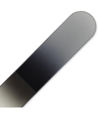 Mont Bleu Small Colour Crystal Nail File in Black Velvet Pouch | Genuine Czech Tempered Glass Lifetime Guaranty Hand Made in Czech Republic 1 piece White Black - Buy Online on GoSupps.com
