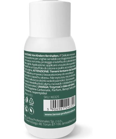  La Rosa LaRosa Acetone Free Nail Polish Remover 150ml Sensitive to Aloe Vera for gentle and reliable nail polish removal especially suitable for brittle nails - Buy Online on GoSupps.com