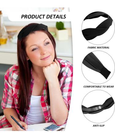 4 Pieces Of Headbands Wide Velvet Headbands Braided Headbands Forehead Bands For Girls Scrunchies For Women Fabric Headbands Wide Braided Headbands - Buy Online on GoSupps.com