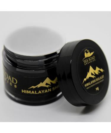 SILK ROAD ORGANICS Pure Himalayan Shilajit (30g) - Metabolism & Immune Support Resin with Fulvic Acid & Trace Minerals - Buy Online on GoSupps.com