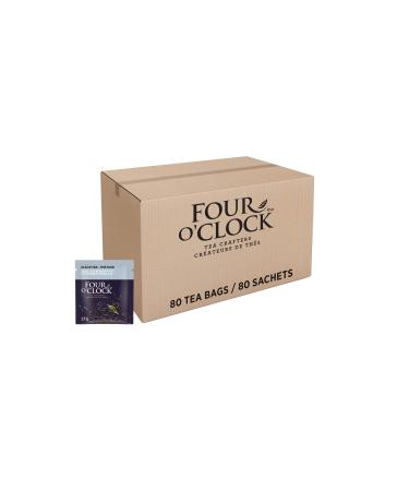 Four O'Clock Black Tea English Breakfast Non-GMO Kosher Gluten-Free 80 Count 340g 80 Count (Pack of 1) English Breakfast