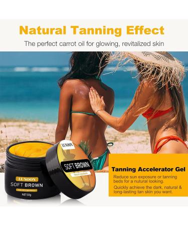 Intensive Tanning Gel 50g - Natural Tan Accelerator with Carrot Oil for Dark Sun-Kissed Skin - 1pc - Buy Online on GoSupps.com