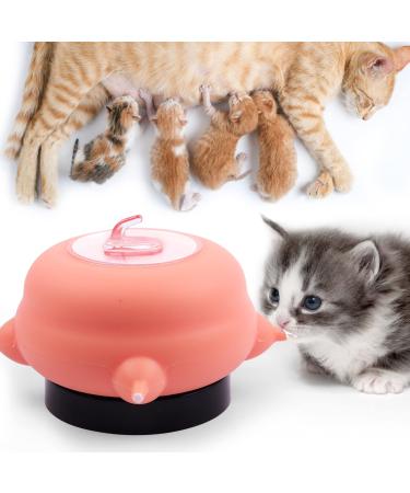 oADANNUo Kitten Puppy Bottles for Nursing, Nipples for Kitten Puppy Feeding Station, Kitten/Puppy Feeders for Multiple Kittens/Puppies (4 Nipples with Station)