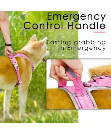 Buy Thinkpet Anti-Zug Dog Harness - Adjustable Reflective Breathable with Handle - No Choking Design for Small Dogs (Pink S) - International Shipping Available - Buy Online on GoSupps.com