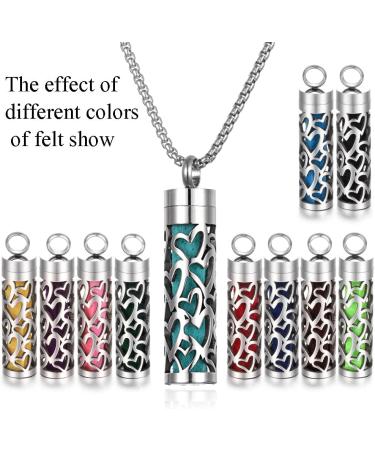 JEAN SMILE Essential Oil Necklace for Women - Aromatherapy Pendant 316L Stainless Steel Diffuser Jewelry Gift for Men & Women - Perfect for Christmas & Birthdays - Buy Online on GoSupps.com