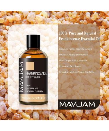 MAYJAM Frankincens Essential Oil 100ML for Diffuser/Humidifier - DIY Home Aromatherapy - Wardrobe Freshener - 100 ml Bottle - Buy Online on GoSupps.com