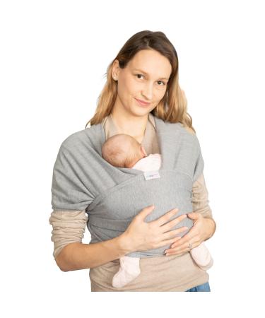 Baby Sling | Baby Wrap Carrier | Newborn to 35 lbs Infant with 3 Carrying Positions | 95% Polyester 5% Spandex - Dark Grey - Buy Online on GoSupps.com