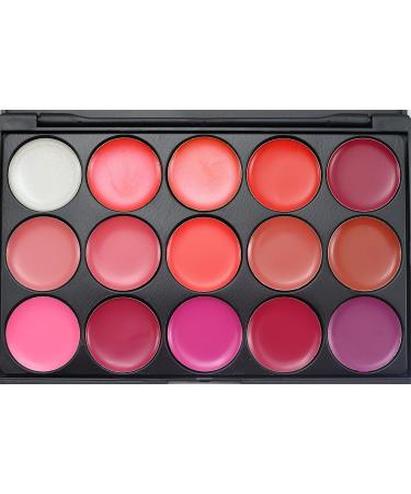 Pure Vie Professional Matte Lip Gloss Palette - 15 Non-Sticky Colors for Flawless Makeup Contouring | International Shipping Available - Buy Online on GoSupps.com