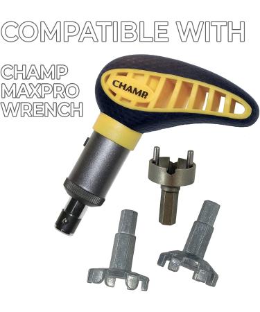 Champ Golf Zarma Spikes Disc Pack - Black/Silver | Durable Golf Shoe Spikes - Buy Online on GoSupps.com