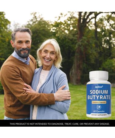 Jpokox Sodium Butyrate Capsules | Prebiotic & Probiotic Capsules | Butyrate Supplement | Capsules for Men & Women - 60 Capules (Pack 3) - Buy Online on GoSupps.com