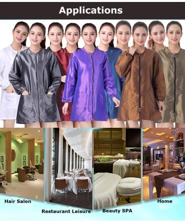 Unisex Professional Salon Smock Jacket | Hairdressing Cape & Cosmetology Uniform - XL Gold-Red - Buy Online on GoSupps.com