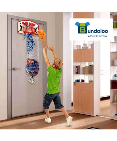 Bundaloo Slam Dunk Basketball Hamper - 2-in-1 Hanging Hoop/Laundry Bin - Boys & Girls Room Decor Gift - Buy Online on GoSupps.com