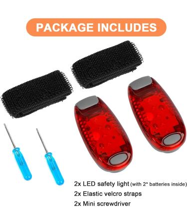 Sosayet LED Safety Light Set | Flashing Backpack & Stroller Lights for Children | Best Safety Clip Reflectors for Jogging & School Bags - Buy Online on GoSupps.com