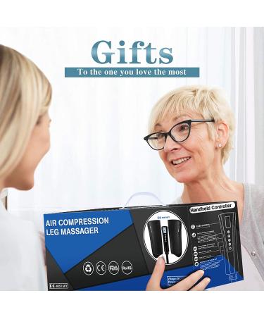 Compression Leg Massager with Heat - Relief for Muscle Fatigue, Leg Calf Air Massager for Circulation - Perfect Gifts for Women & Men - Buy Online on GoSupps.com