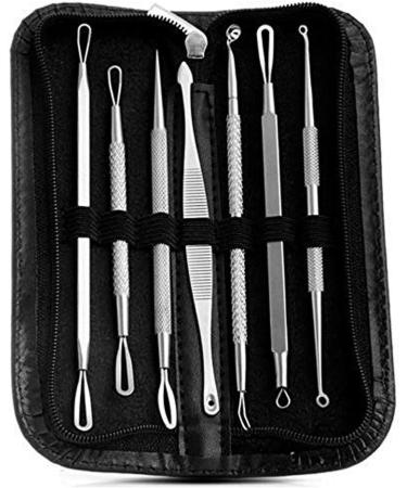 Blackhead Pimple Comedone Spot Acne Extractor/Remover Kit Popper Tools - Buy Online on GoSupps.com