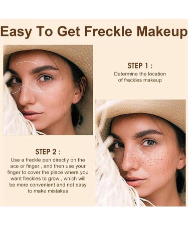 Rosarden Freckle Pen: Waterproof Long Lasting Faux Freckle Makeup for Natural Sunkissed Skin | Light Brown - Buy Online on GoSupps.com