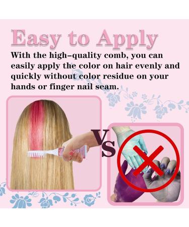 HaiolorPro Temporary Hair Dye for Kids & Adults Washable 4PCS Hair Chalk for Kids Temporary Hair Colour Wax Girls Birthday Presents Kids Temporary Hair Makeup Sets Dye for Dark Hair 35 g (Pack of 4) Green+Blue+Pink+Purple - Buy Online on GoSupps.com