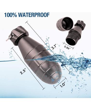 Waterproof Keychain Pill Case with Glass Breaker - EDC Gadget Storage for Travel & Outdoor Survival - Buy Online on GoSupps.com