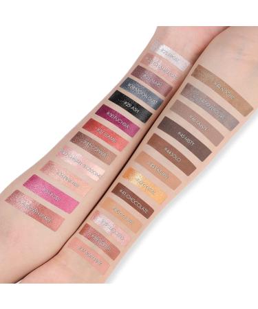 FOCALLURE Shimmer and Matte Cream Eyeshadow Stick Waterproof Eye Brightener Pencil in Brown Spark - Buy Online on GoSupps.com