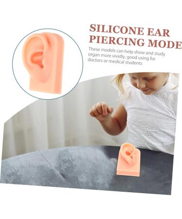 Baluue Silicone Simulation Ear Model for Jewelry Practice and Display - Khaki Prosthesis Earring Display - Buy Online on GoSupps.com