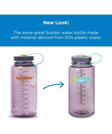 Nalgene Unisex Adult Wide Mouth Sustain Bottle 1L - Eco-Friendly Cerulean | International Shipping Available - Buy Online on GoSupps.com