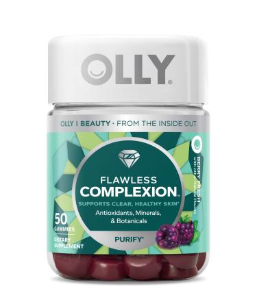 OLLY Flawless Complexion Gummy Vitamins E, A, Zinc - 50 Gummies
