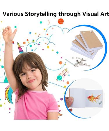 Flip Book Kit with Light Pad - A5 LED Board & 320 Sheets for Drawing, Tracing, Sketching - Flip Books Paper with Holes & Binding Screws - Buy Online on GoSupps.com