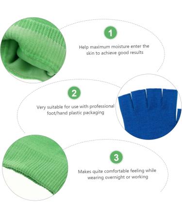 FRCOLOR 6 Pairs Gel Gloves Half Finger Spa Gloves Hand Gel Moisturizing Gloves Sleeping Gloves Gel Cotton Moisturizing Gloves Winter Gloves Miss Heel Socks Essential Oil Knitting - Buy Online on GoSupps.com