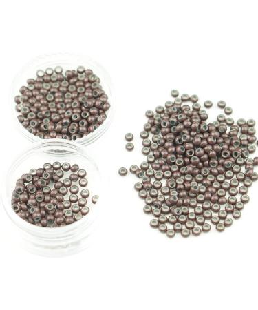 KOCONI 500 Pcs Nano Rings Silicone Lined 3mm Hair Extension Beads - Brown #5 Nano Silicone Rings - 500PCS - Buy Online on GoSupps.com