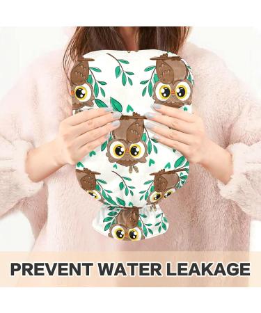 Hot Water Bottles with Cute Owl Cover | 2L Pain Relief Bags for Headaches & Warmth - Buy Online on GoSupps.com